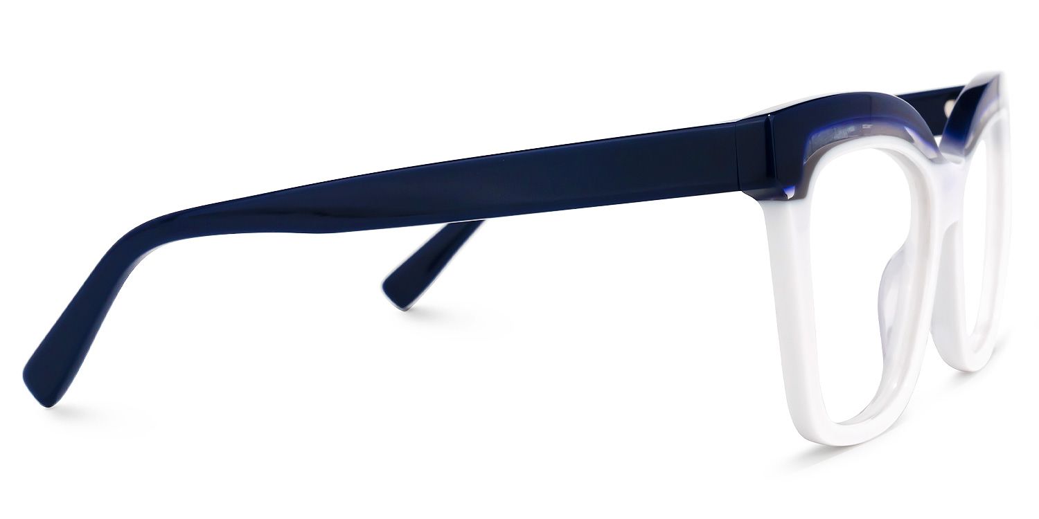 Square White Eyeglasses | Vooglam.com 4