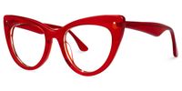 Akua - Chic Red Cat-Eye Frames Women Glasses | Vooglam Front View