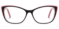 Brisk Cat Eye Pink Eyeglasses Angle View