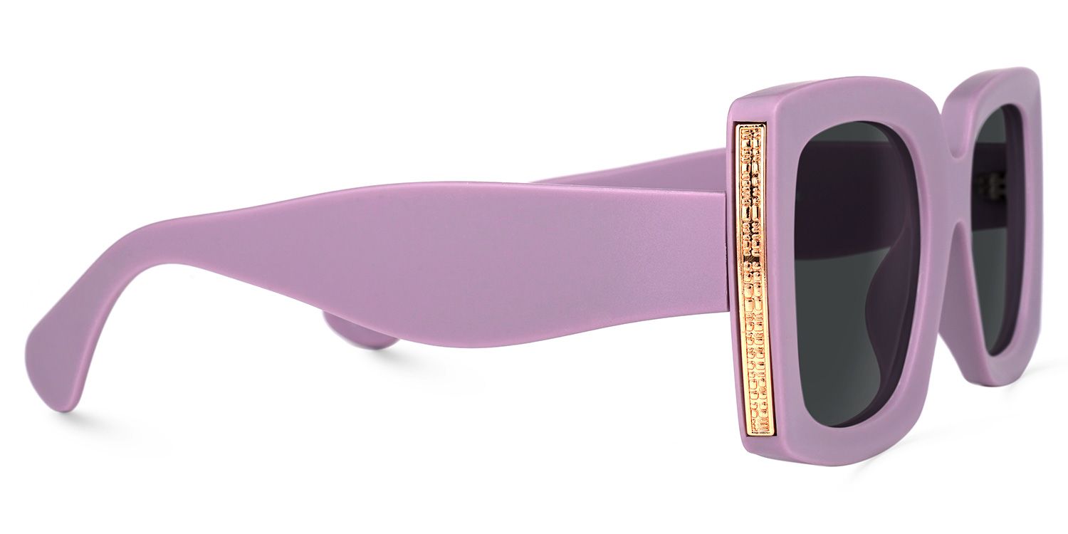 Rectangle Purple Sunglasses | Vooglam.com 4