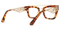 Vaughn - Aviator Tortoise Eyeglasses | Vooglam Side View