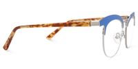 Browline Blue Eyeglasses | Vooglam.com 