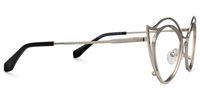 Hilleary - Geometric Silver Eyeglasses | Vooglam