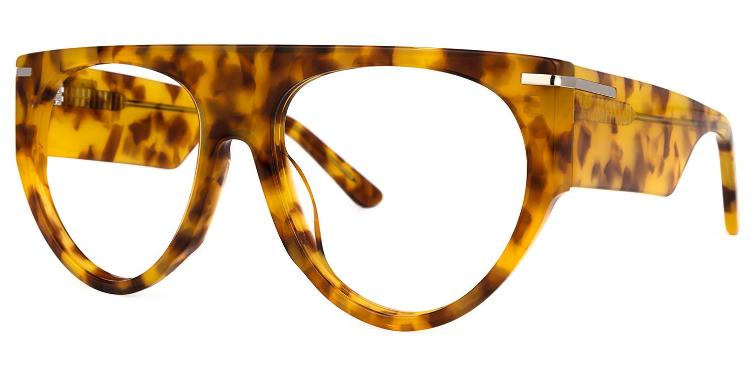 Beltran - Aviator Tortoise Eyeglasses | Vooglam Front View