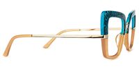 Shavan - Square Blue/Black Eyeglasses | Vooglam