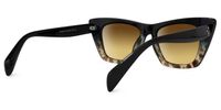 Rectangle Black/Tortoise Sunglasses | Vooglam.com Side View