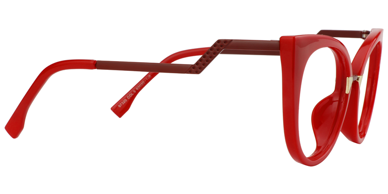 Arda - Red Cat Eye Glasses | Vooglam 4