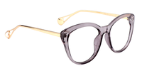 Pearl Transparent Grey cat eye Eyeglasses ▏Vooglam glasses