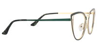 Georgia - Cat Eye Green Glasses│Vooglam 