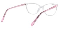 Debra Oval Transparent Pink Glasses - 4