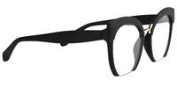Mercedes Browline Black Eyeglasses - 5