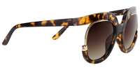Chic Round Tortoise Sunglasses│Vooglam Sunglasses Online 