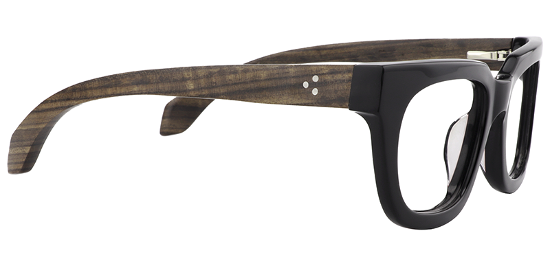 Arlene Rectangle Black Eyeglasses - 5