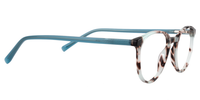 Decent Oval Blue/Pattern Eyeglasses│Vooglam Optical Glasses 