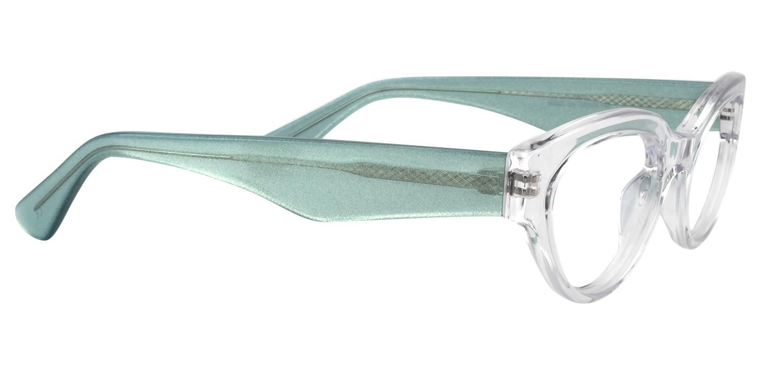 Shelby Oval Crystal Clear Eyeglasses product detail 5