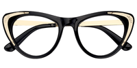 Skyler Cat Eye Black Eyeglasses - 1