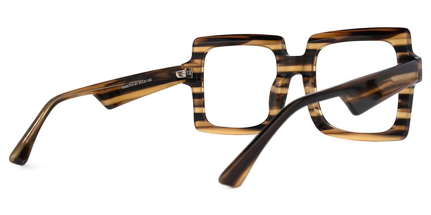 Arroyo - Square Pattern Eyeglasses | Vooglam Side View