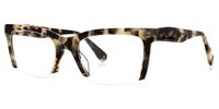 Vivienne - Rectangle Light/Tortoise Eyeglasses | Vooglam Front View