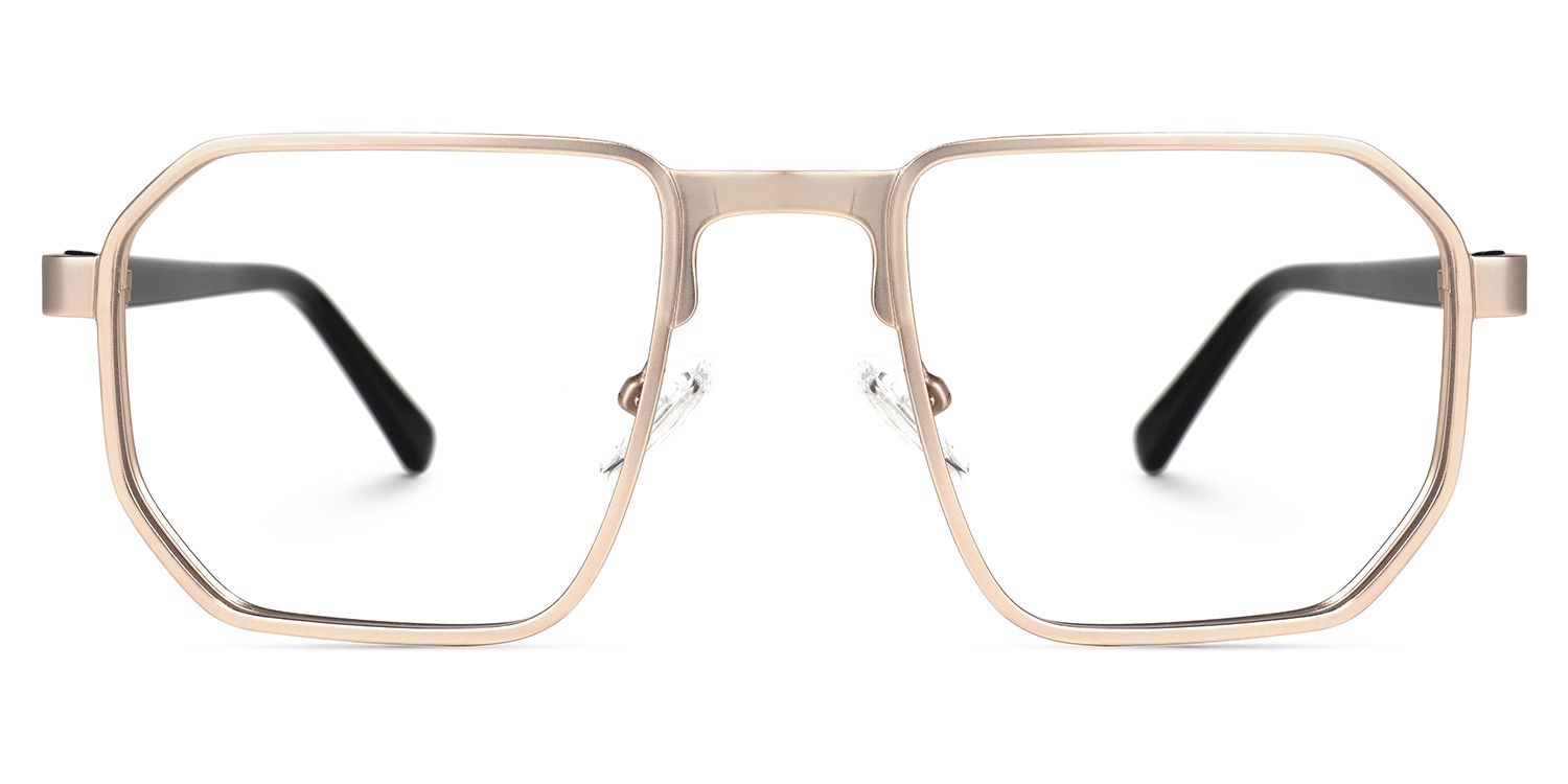 Leyva - Square Gold Eyeglasses product detail 2