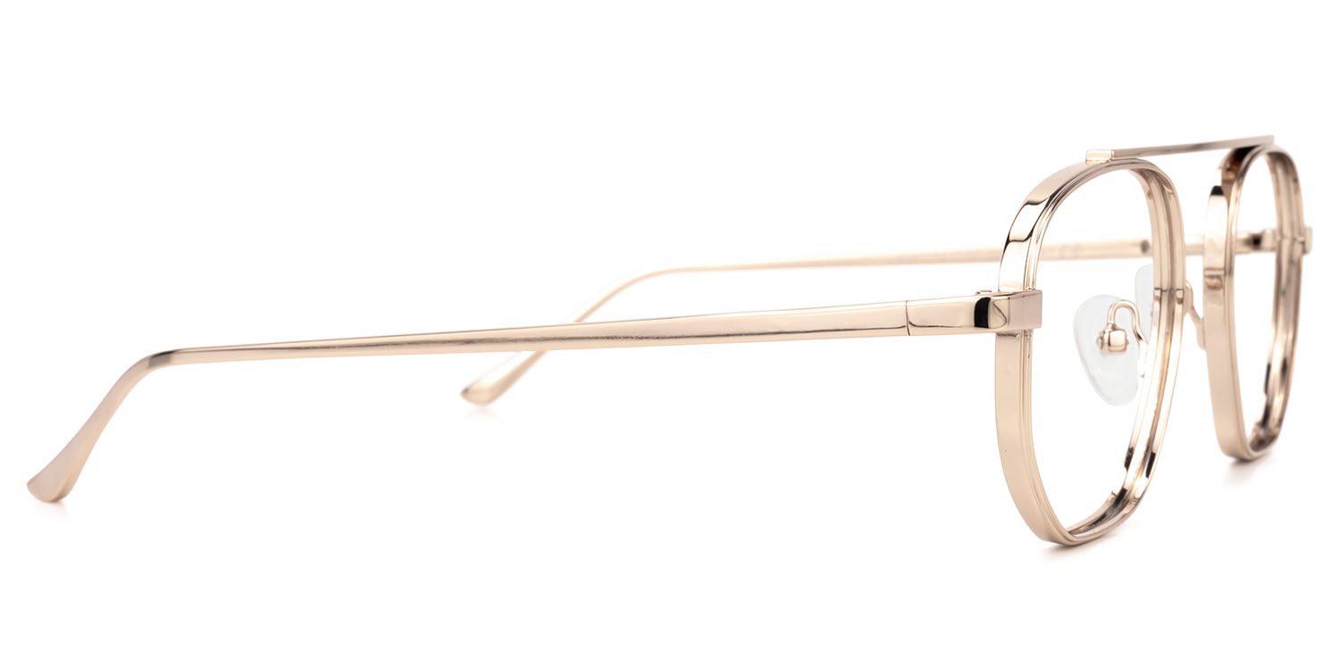 Aviator Gold Eyeglasses | Vooglam.com 4