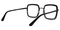 Square Floral Eyeglasses | Vooglam.com Side View