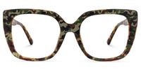 Sargent - Bold Square Camo Statement Glasses | Vooglam Angle View