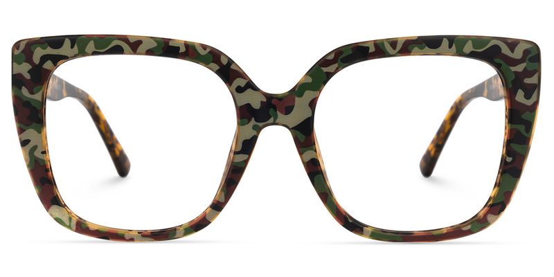 Sargent - Bold Square Camo Statement Glasses