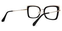 Heyward - Rectangle Black Eyeglasses | Vooglam Side View