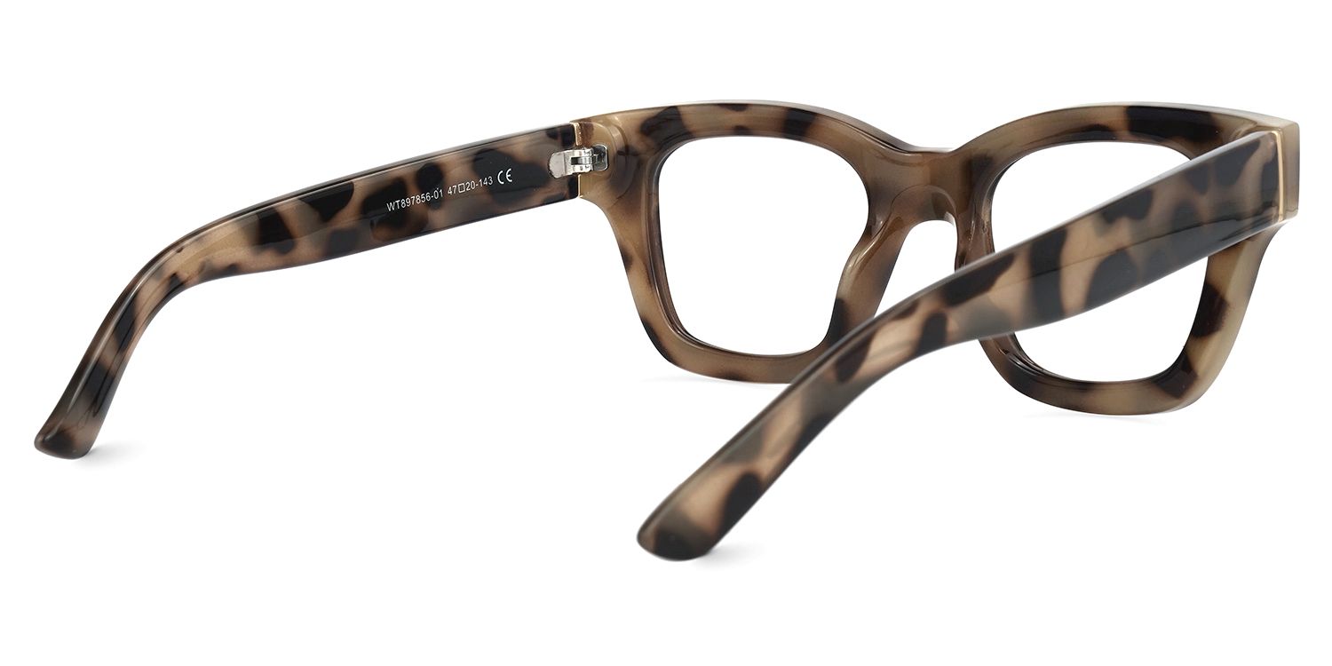 Rectangle Animal Eyeglasses | Vooglam.com Side View