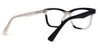 Rectangle Black Eyeglasses | Vooglam.com Side View