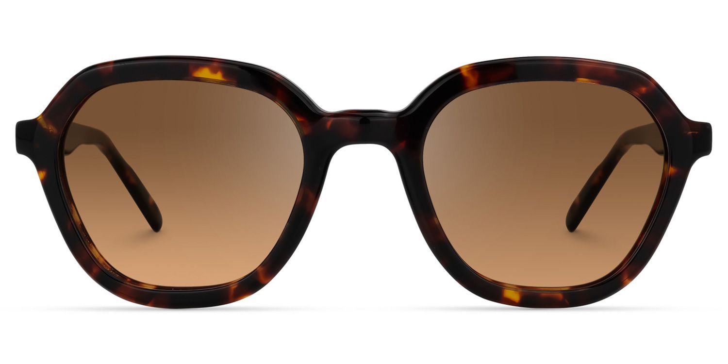Malcolm - Round Tortoise Sunglasses - 1