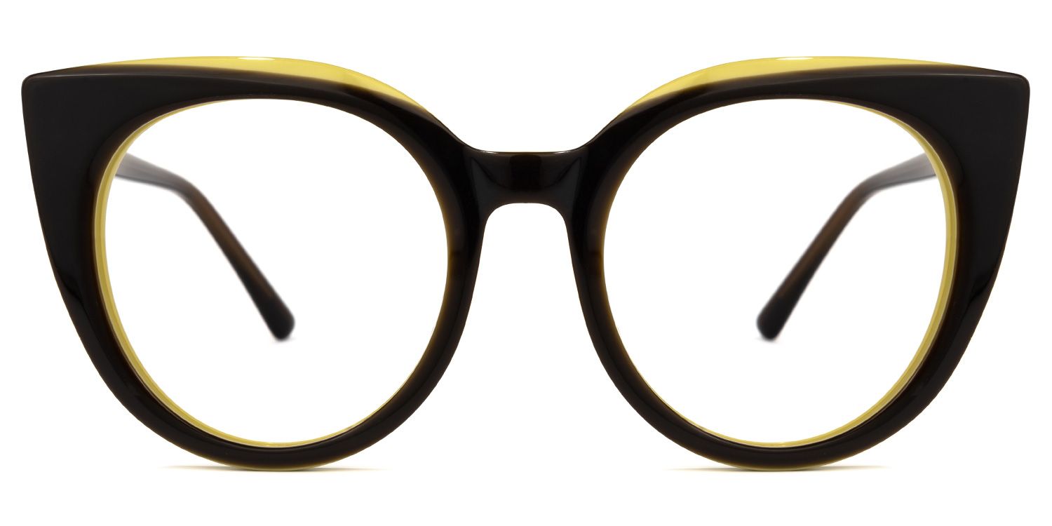 Blaylock - Cat Eye Brown Eyeglasses | Vooglam Angle View