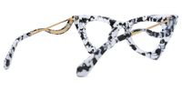 Tiny - Cat Eye Pattern Eyeglasses | Vooglam Side View