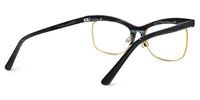 Orozco - Browline Grey Eyeglasses | Vooglam Side View