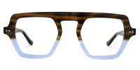 Singh - Geometric Tortoise Eyeglasses | Vooglam Angle View