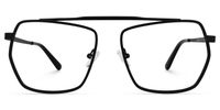 Alexa - Aviator Black Eyeglasses | Vooglam Angle View