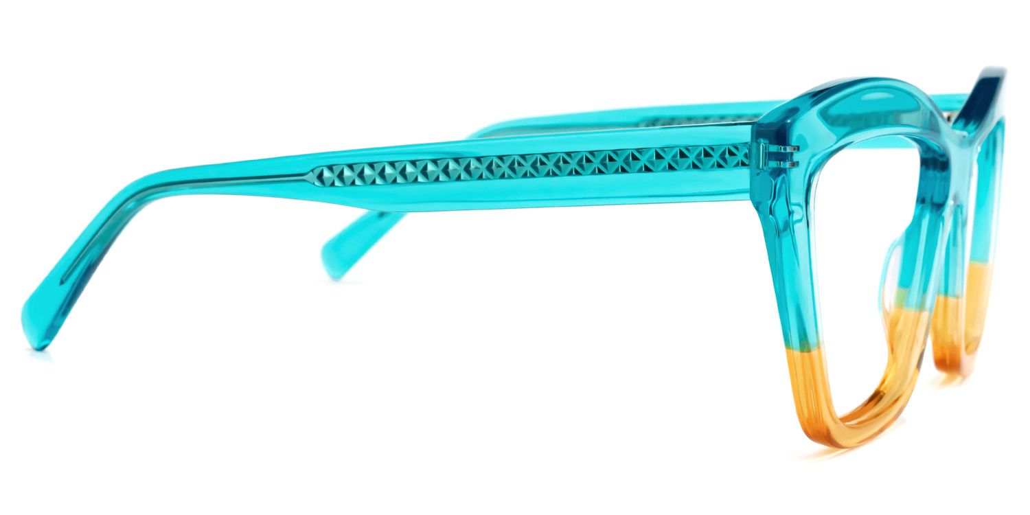 Murdock - Square Blue Eyeglasses | Vooglam 4