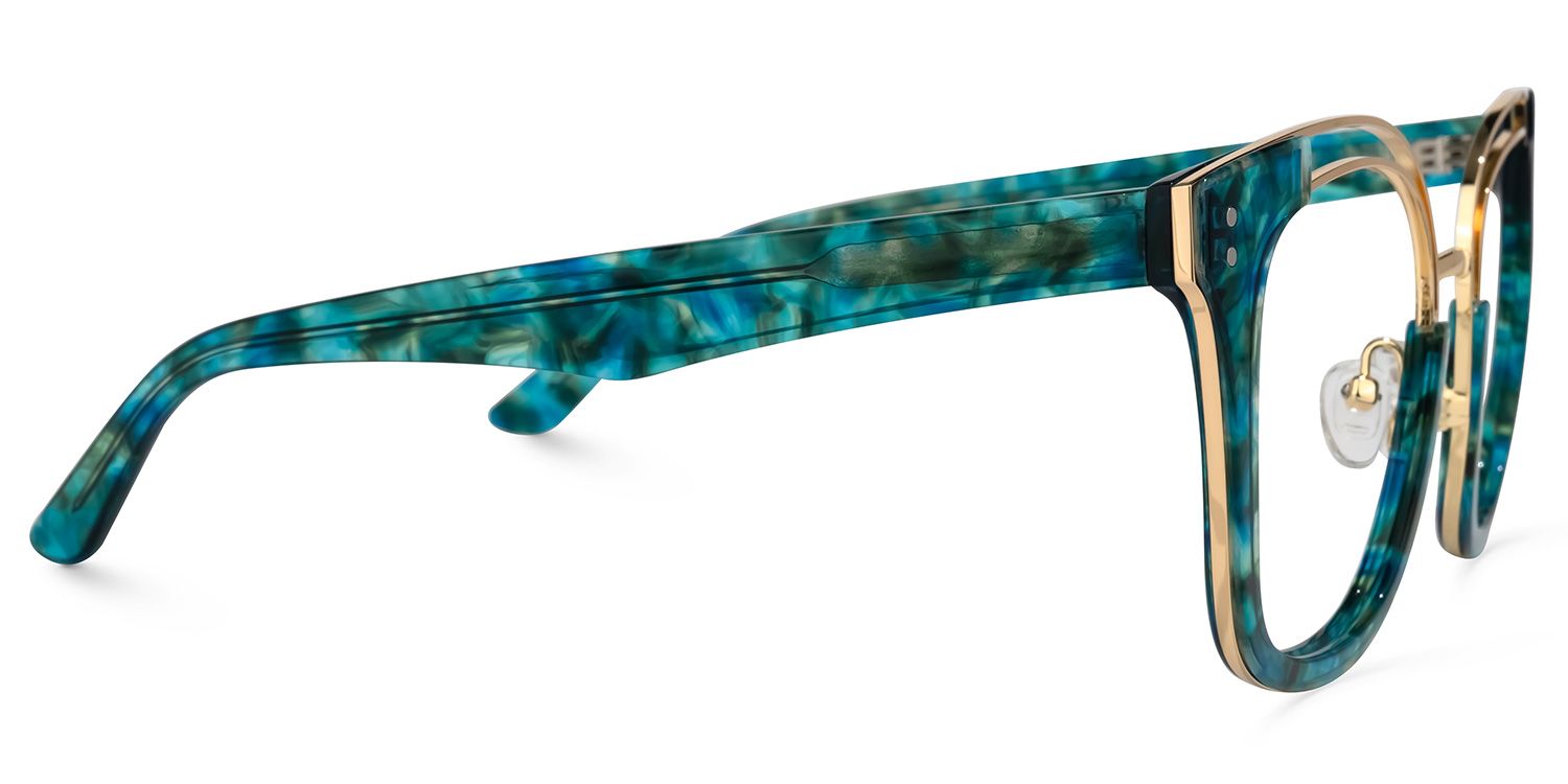 Square Blue Eyeglasses | Vooglam.com 4