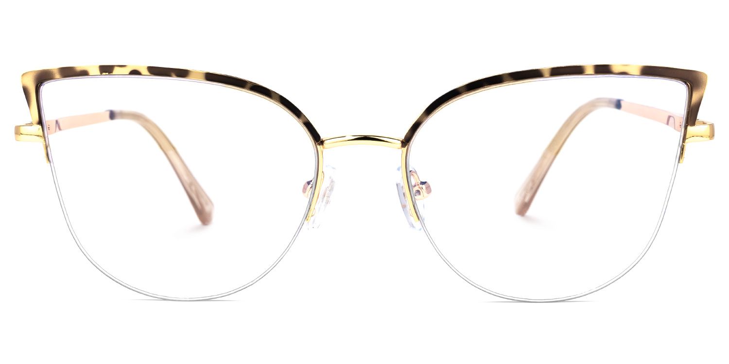 Guerrero - Browline Tortoise Eyeglasses | Vooglam Angle View