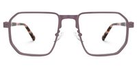 Square Purple Eyeglasses | Vooglam.com Angle View