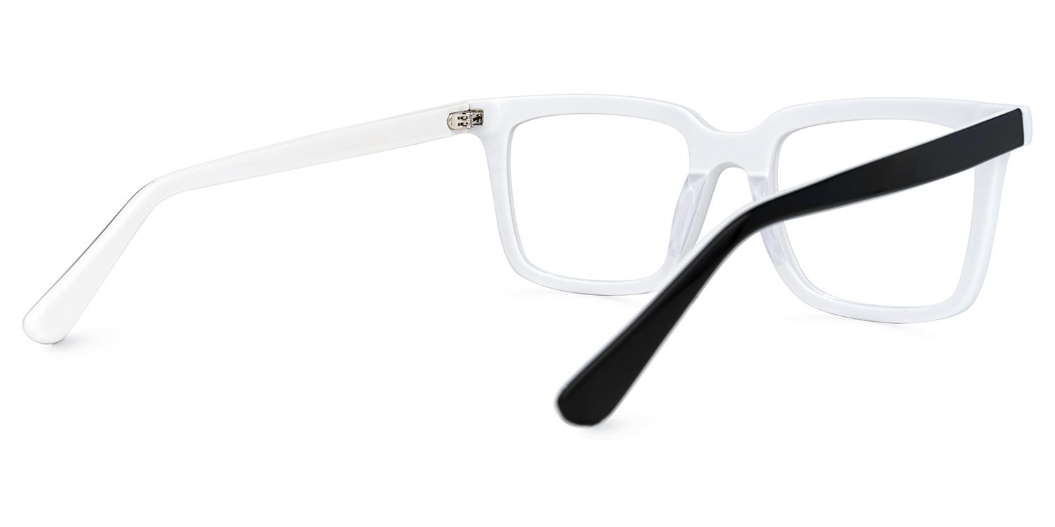 Chelsie - Rectangle Black Eyeglasses | Vooglam Side View