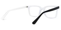 Chelsie - Rectangle Black Eyeglasses | Vooglam Side View