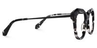 Geometric Dark/Tortoise Eyeglasses | Vooglam.com 