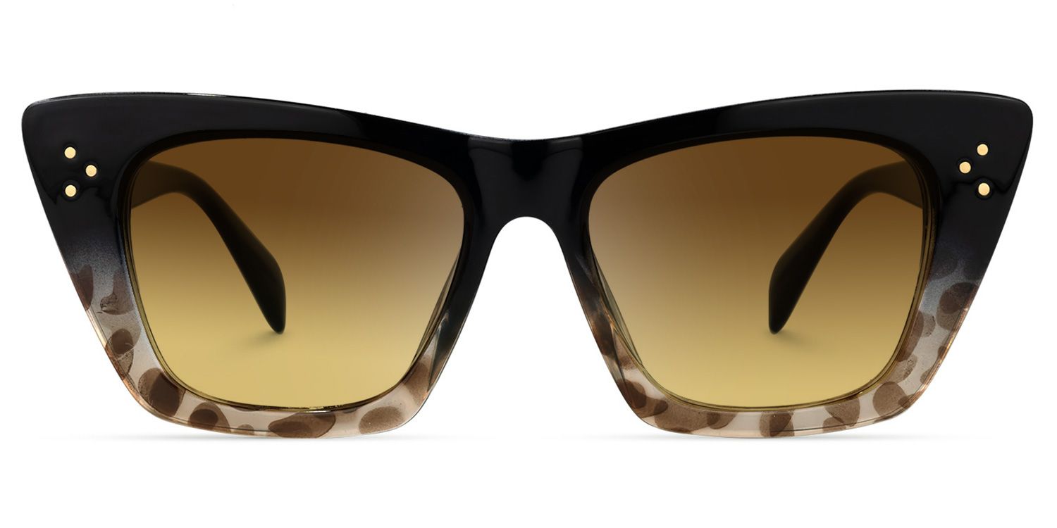 Rahma - Rectangle Black/Tortoise Sunglasses product detail 2