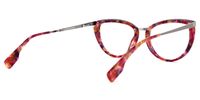 Browline Floral Eyeglasses | Vooglam.com Side View
