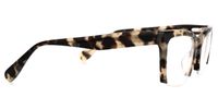 Vivienne - Rectangle Light/Tortoise Eyeglasses | Vooglam 