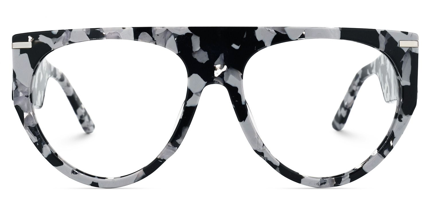 Beltran - Aviator Pattern Eyeglasses | Vooglam Angle View