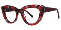 Finney - Cat Eye Red Eyeglasses - 2