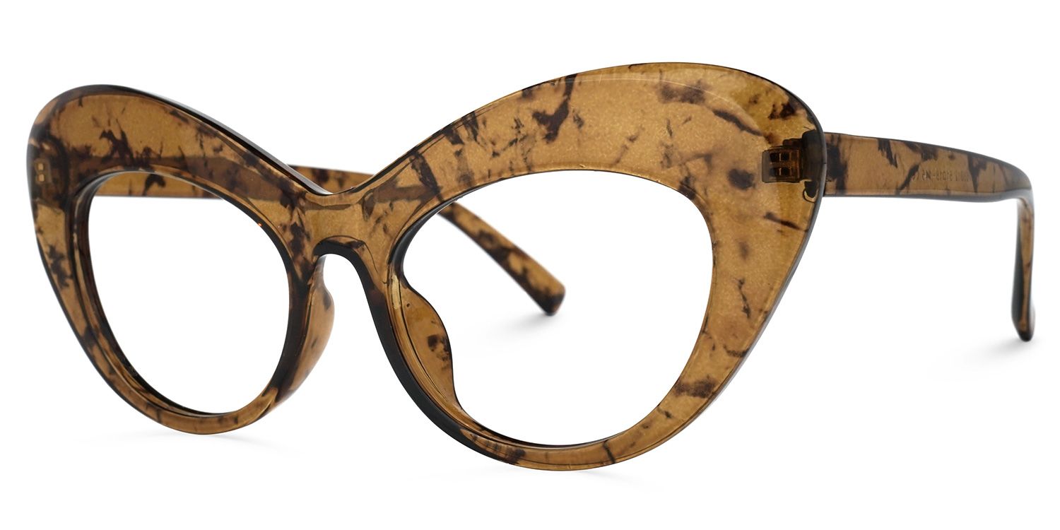 Duquette - Oval Pattern Eyeglasses | Vooglam Front View