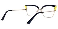 Browline Blue Eyeglasses | Vooglam.com Side View